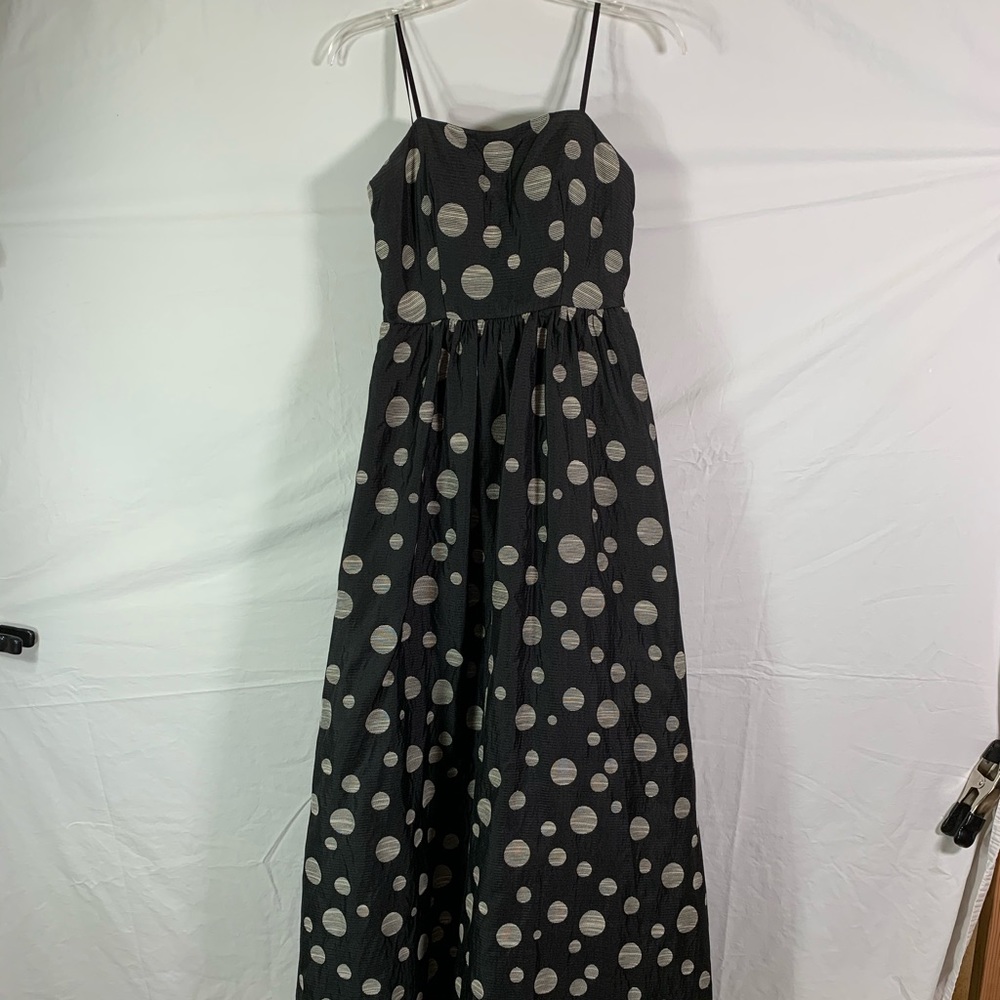 Black prom dress with embroidery and pockets